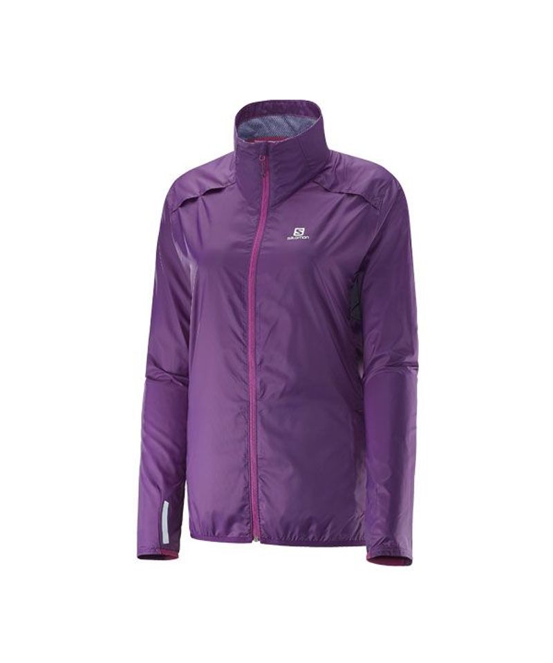 Campera Salomon Agile Mujer 374656 Purple Night Universo Aventura