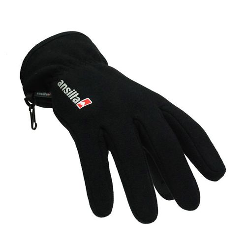 Guantes Ansilta Fitz Roy Windstopped® Technical Feece - Negro