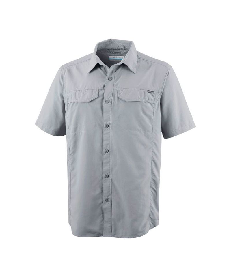 Camisa-Columbia-Silver-Ridge-Manga-Corta-Protec-Solar-Hombre-Grey-AM7474-039