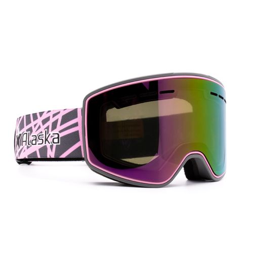 Antiparras Alaska Iceman Ski Snowboard Doble Lente Anti-Fog Pink YH679