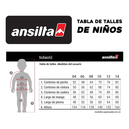 Calza térmica Ansilta Luma Polar Niños Niñas