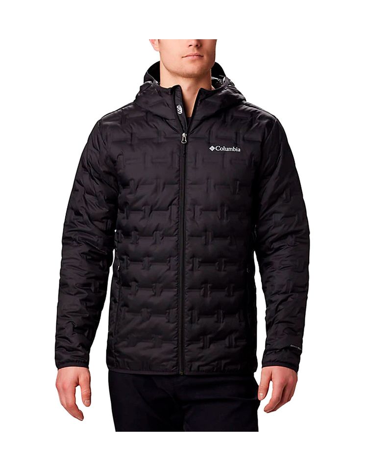 Campera-Columbia-Delta-Ridge-Down-Hooded-Pluma-Hombre-Black-WO0954-010