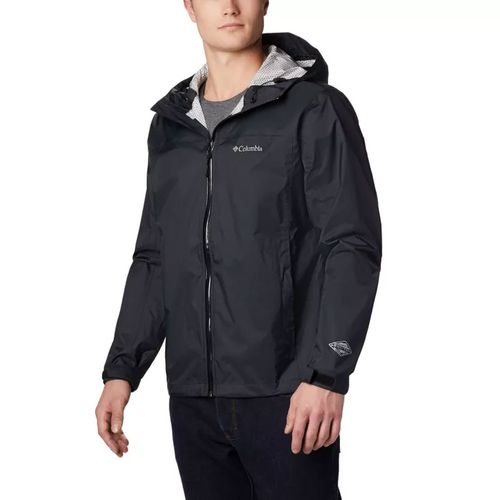 Campera Columbia Evapouration Impermeable Trail Running Hombre Black RM2023-010