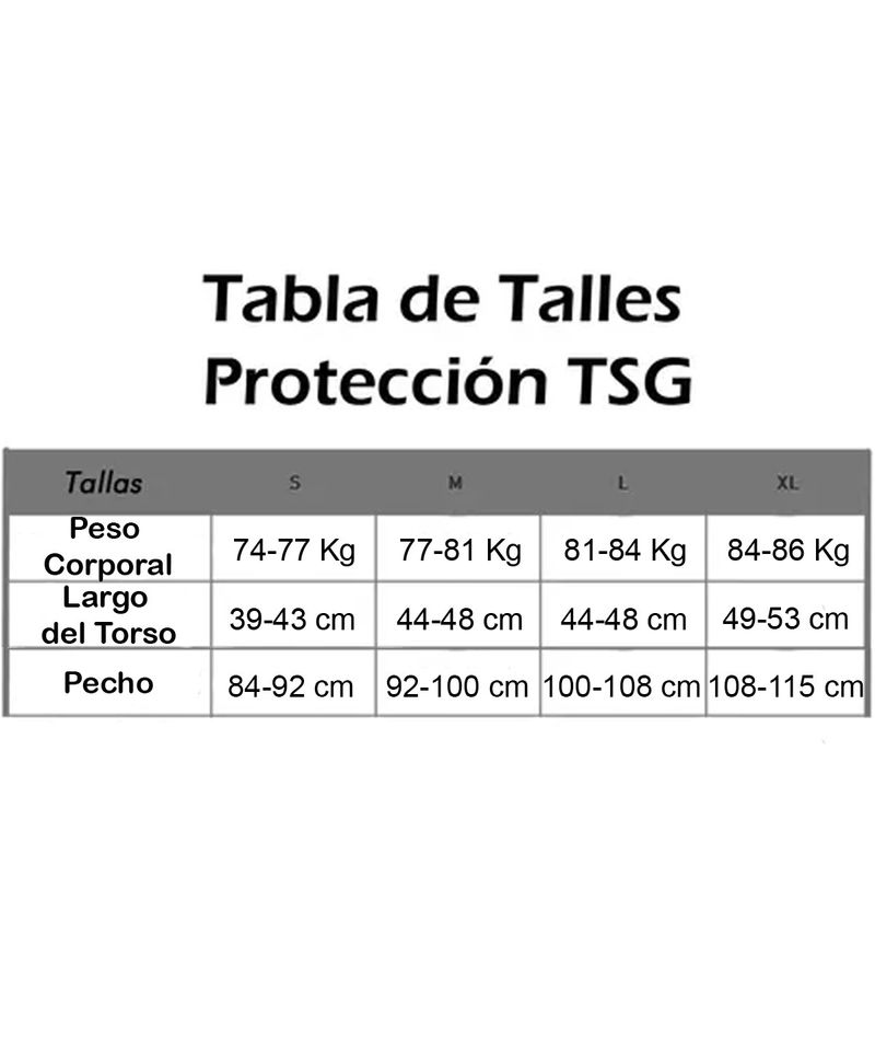 TABLA-DE-TALLES-PROTECCIONES-PARTE-SUPERIOR-UNISEX