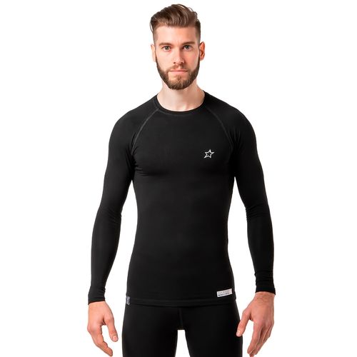 Remera Térmica Alaska Saukan Bamboo Eco Series Hombre Black AH0104-100