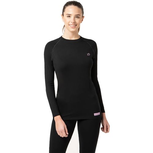 Remera Térmica Alaska Mailen Bamboo Mujer Black  AM0105-100