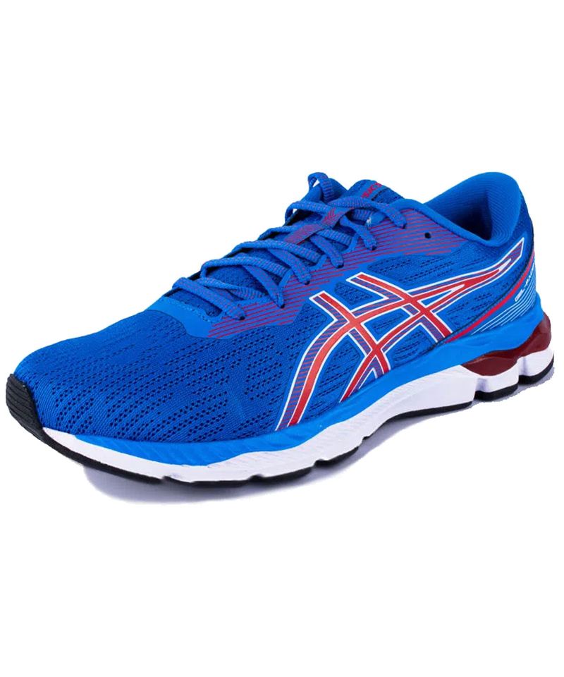 Asics shop blue white