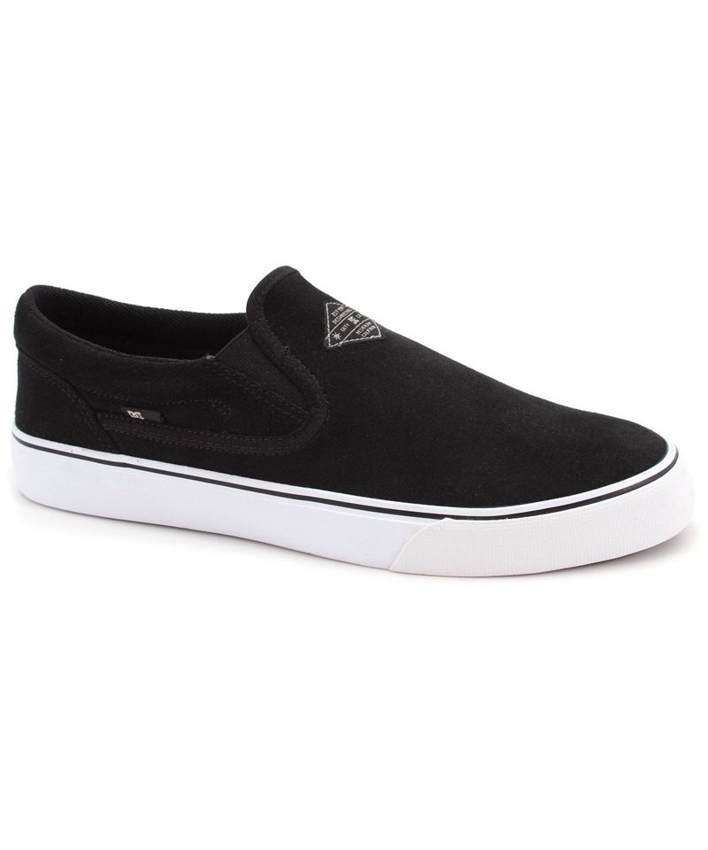 Zapatillas-DC-Shoes-Trase-Slip-On-SL-Urbano-Hombre-Black-White-1222112119