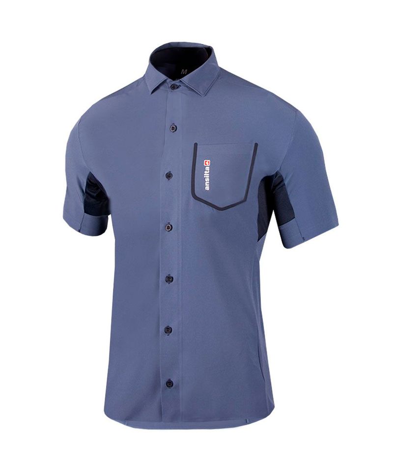 Camisa-Manga-Corta-Ansilta-W-Max-2-UPF-50--Trekking-Hombre-Azul-161812-300