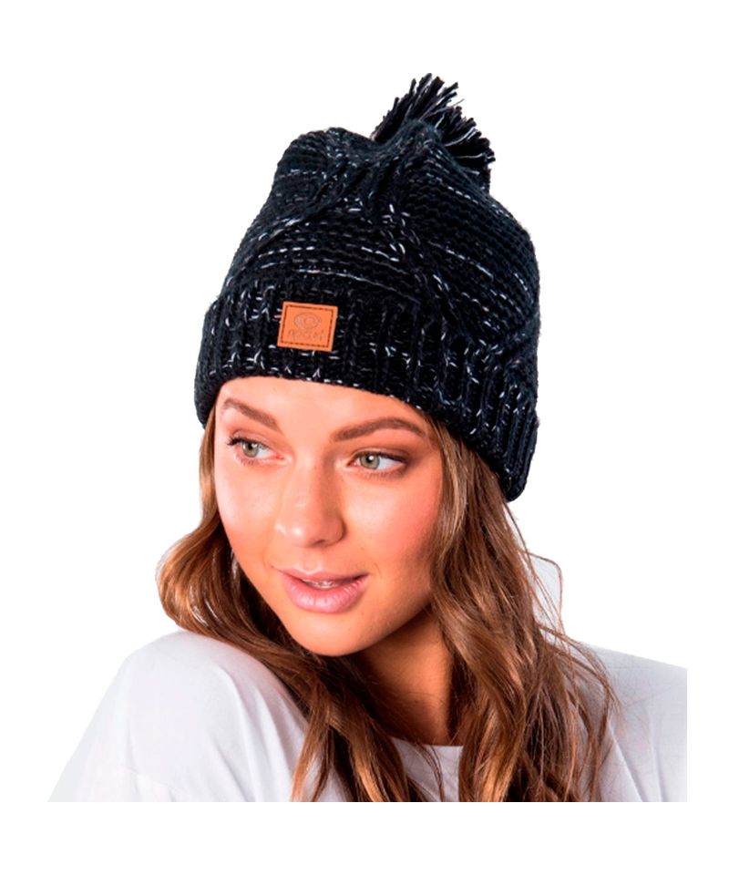 Gorro-Beanie-Rip-Curl-Flecker-Ski-Snowboard-Invierno-Mujer-Black-07571-H2