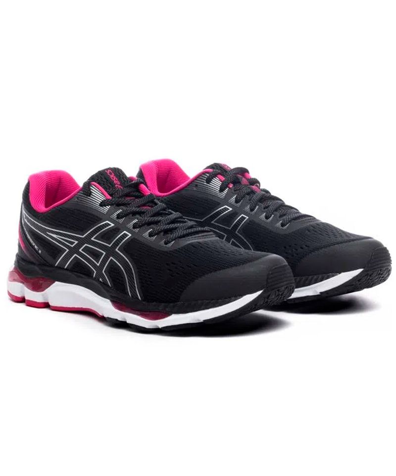 Asics black outlet silver