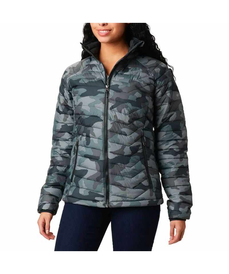 Chaqueta de plumas Columbia Powder Lite azul mujer