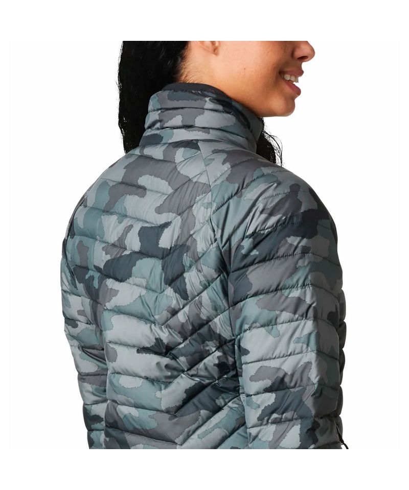 Chaqueta con capucha Columbia Powder Lite azul mujer