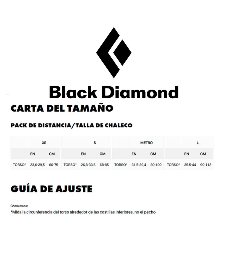 Black Diamond Equipamiento - Chaleco Hidratación Distancia 4 - Aleación -  Pequeño