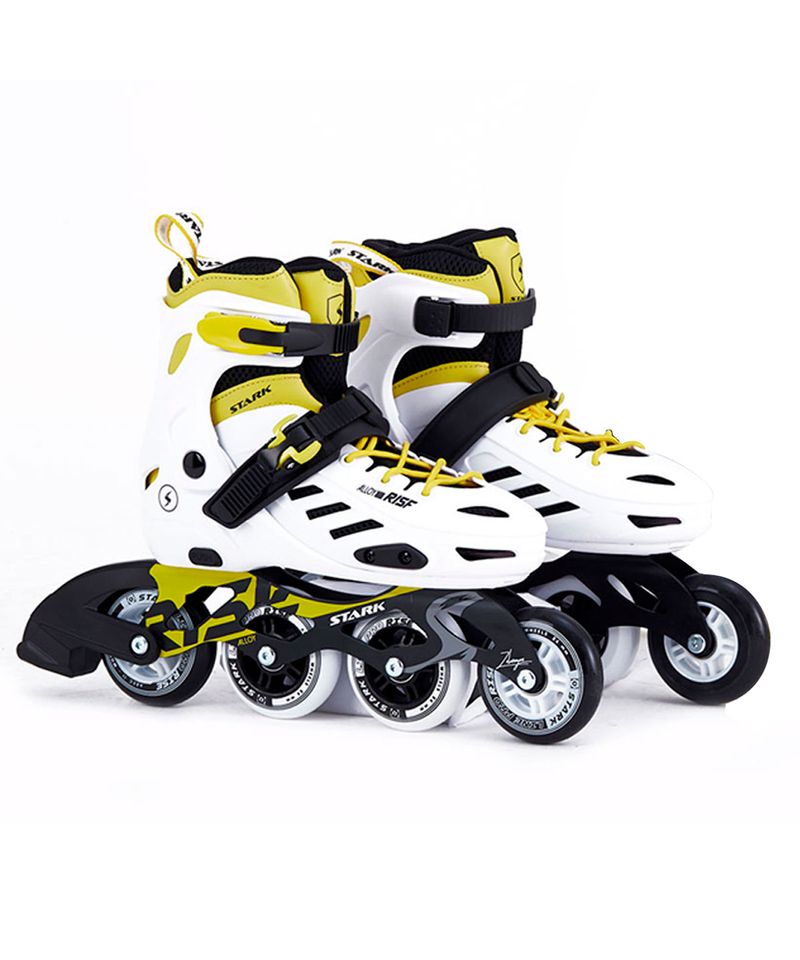 Rollers-Stark-Rise-Extensible-Freeride-Bota-Rigida-76-mm-Junior-Blanco-Amarillo-00583