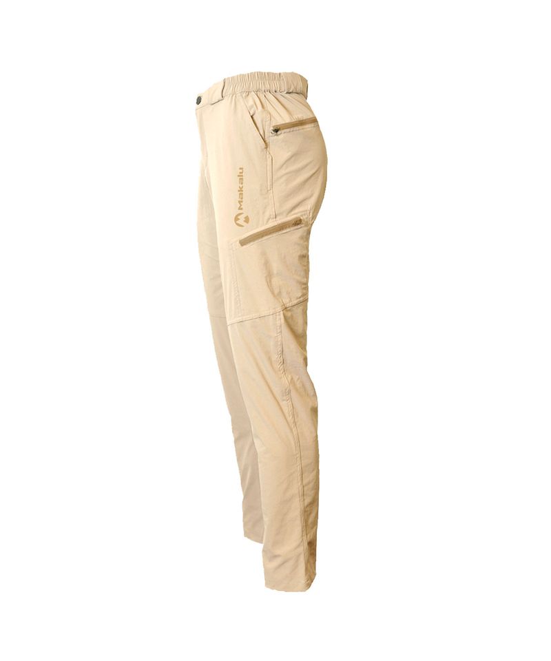 Pantalon Makalu Quechua Trekking Hombre Beige 3606