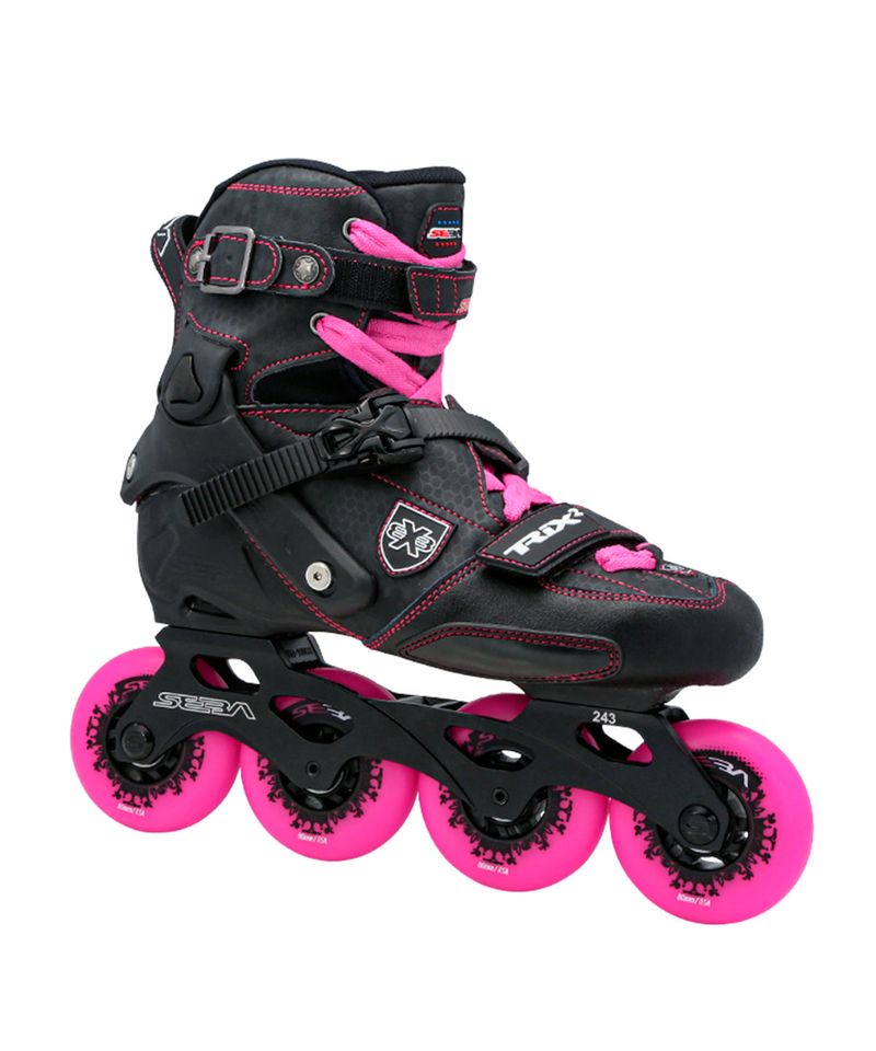 Rollers-Seba-Trix2-80-Freestyle-Freeride-Mujer-Black-Pink-SSK-TRX2W