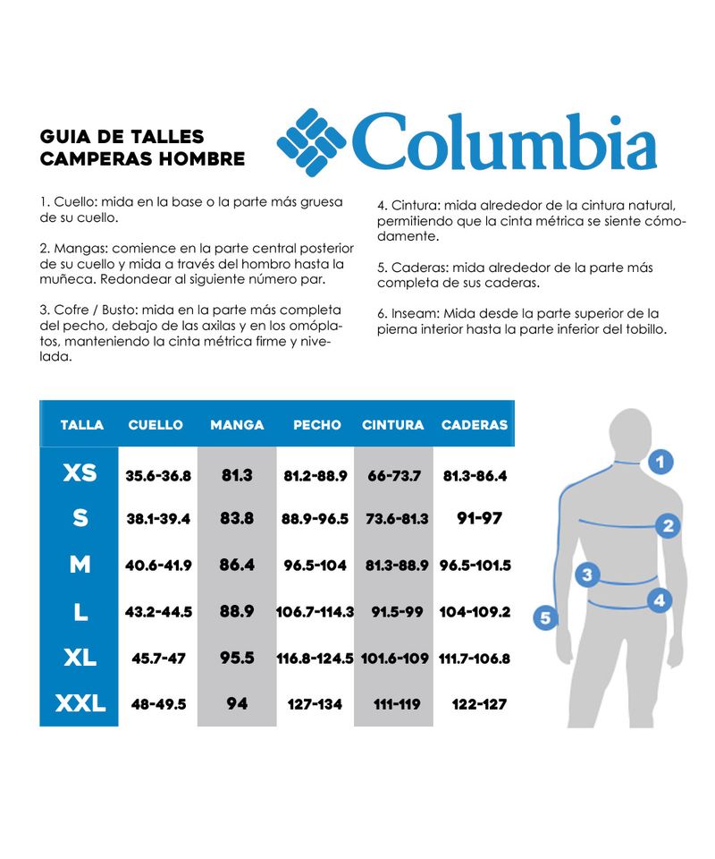 Tabla-de-talles-camperas-columbia-Hombre