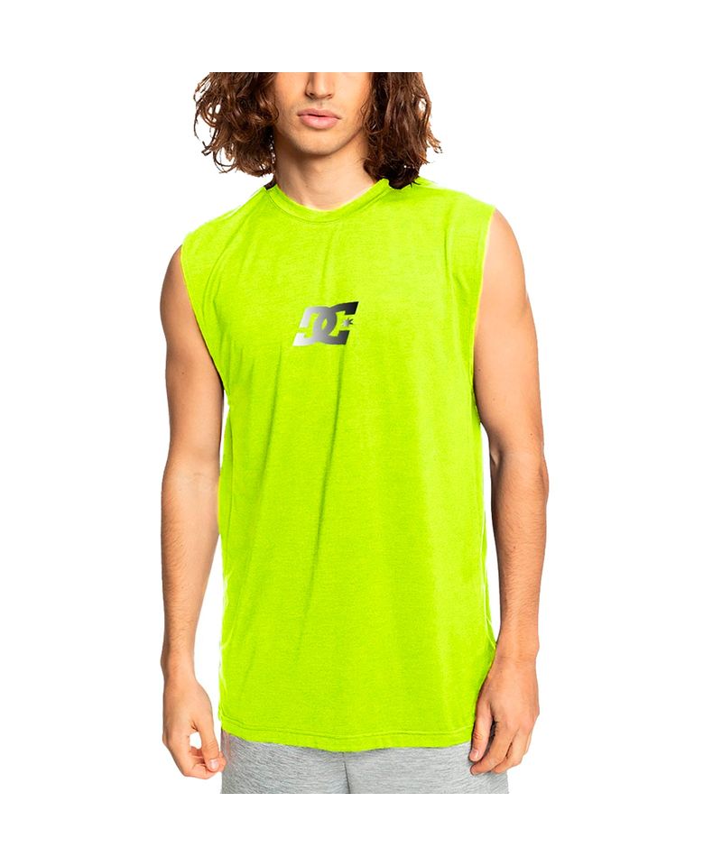 Musculosa-DC-Shoes-Sport-Star-Running-Training-Hombre-Verde-1231105003