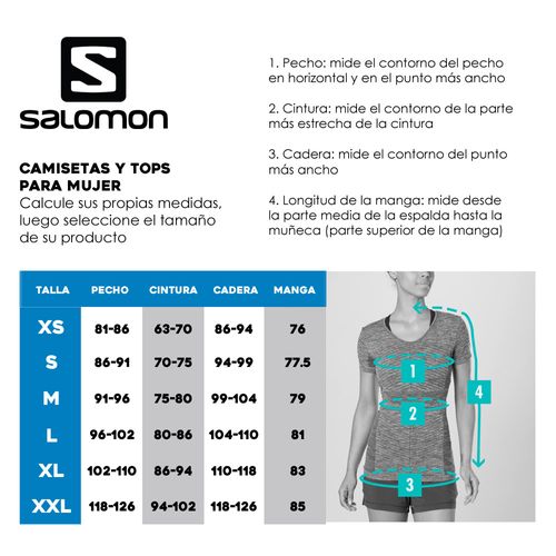 Remera Manga Corta Salomon SS Tee  Mujer