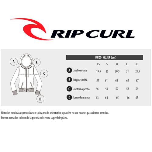 Buzo Hoodie Rip Curl STD Script  Mujer