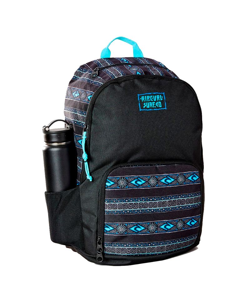 Mochila-Rip-Curl-Evo-24L-Urbano-Unisex-Negro-con-Rayas-Azules-05815-J8-1