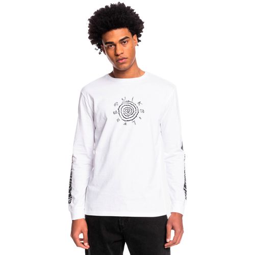 Remera Manga Larga Quiksilver QS Spiral Hombre