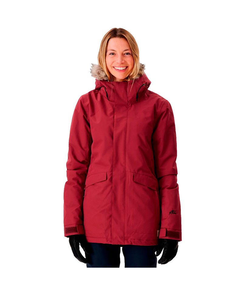 Campera-Rip-Curl-Rider-Parker-10K-Ski-Snowboard-Mujer-Red-04056-J9