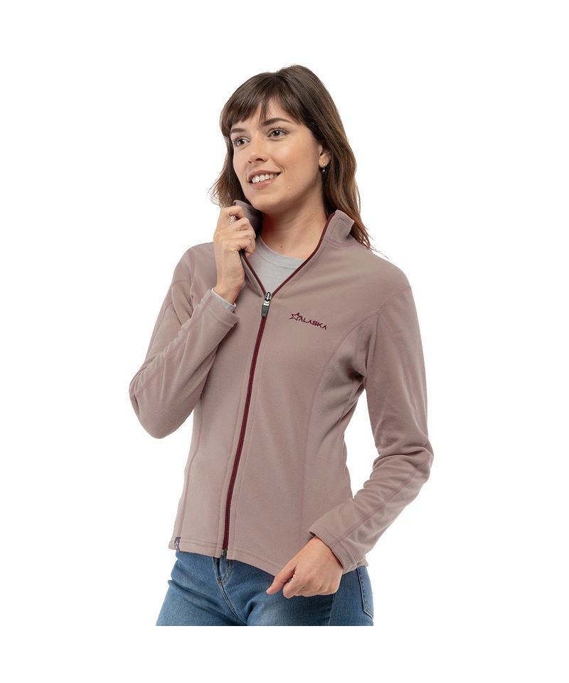 Sudadera polar +8000 Aline salmón mujer