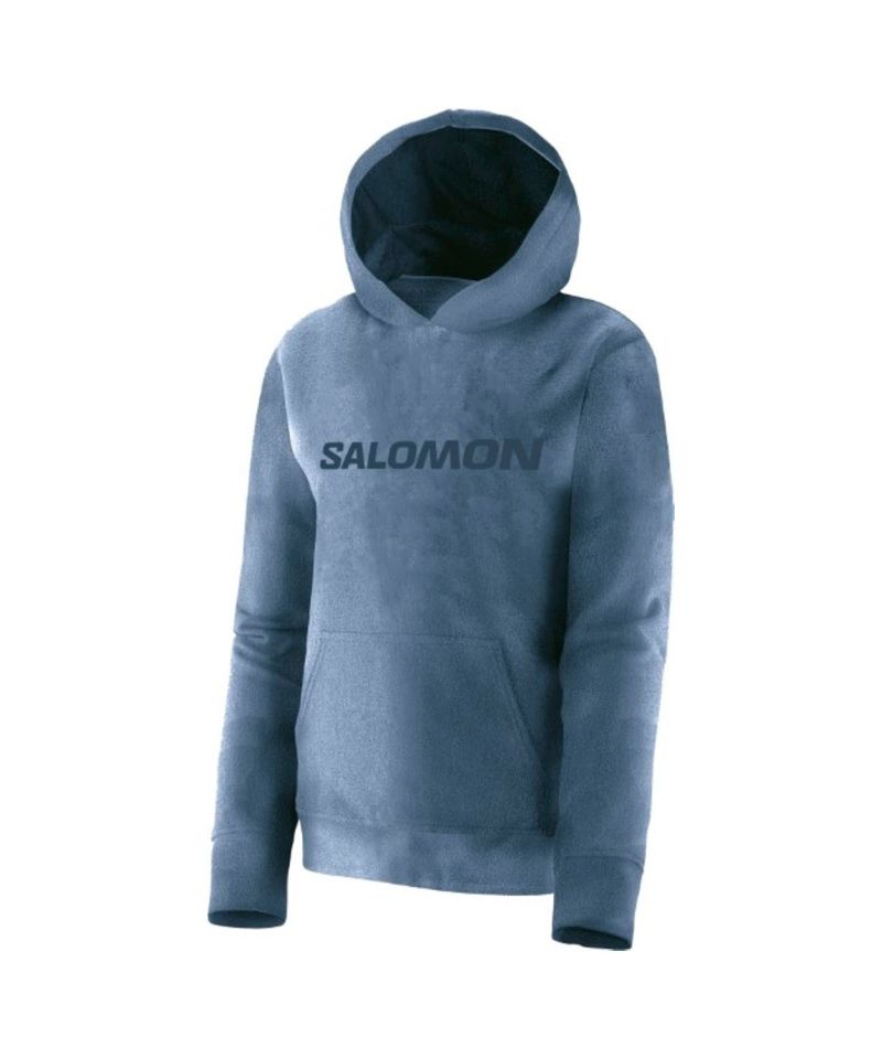 Buzo-Salomon-Polar-LT-Hoodie-II-Invierno-Niños-Blue-18300