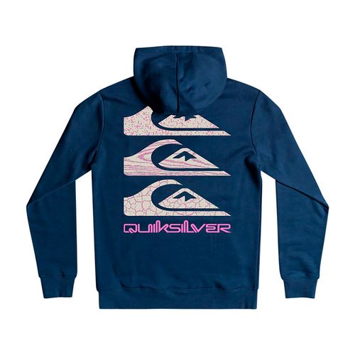 Campera Hoodie Quiksilver Triple Stacks Hombre