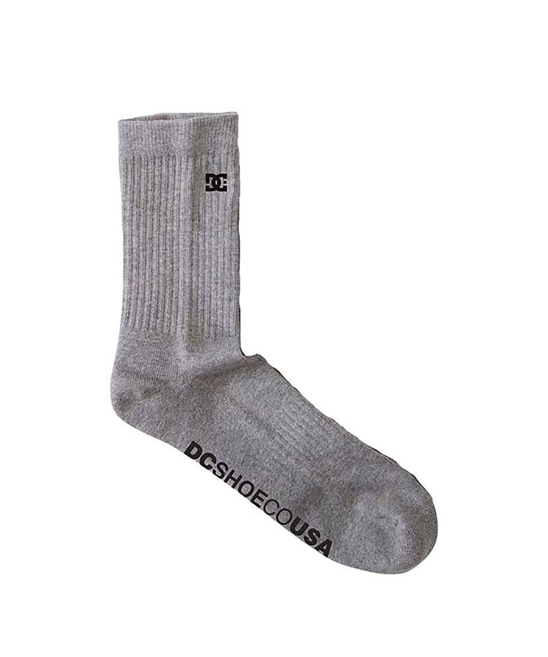 Medias-3-4-DC-Shoes-CO-Crew-x2-Urbano-Unisex-Grey-1232133012