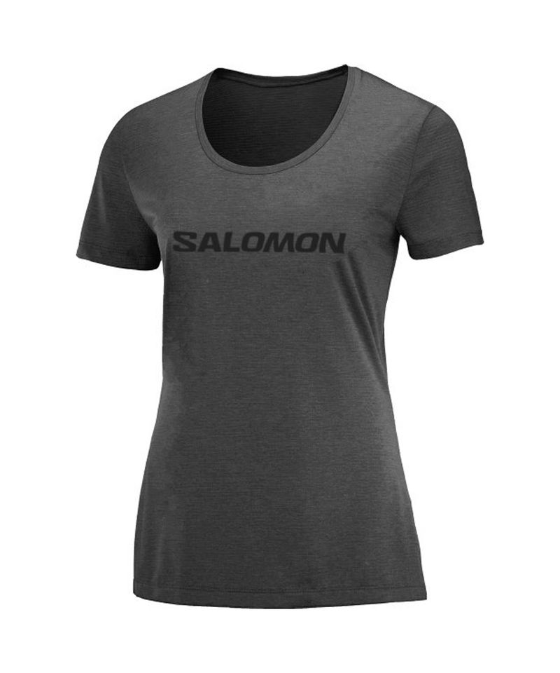 Remera-Manga-Corta-Salomon-Salomon-SS-Tee-Running-Mujer-Black-Heather-18200