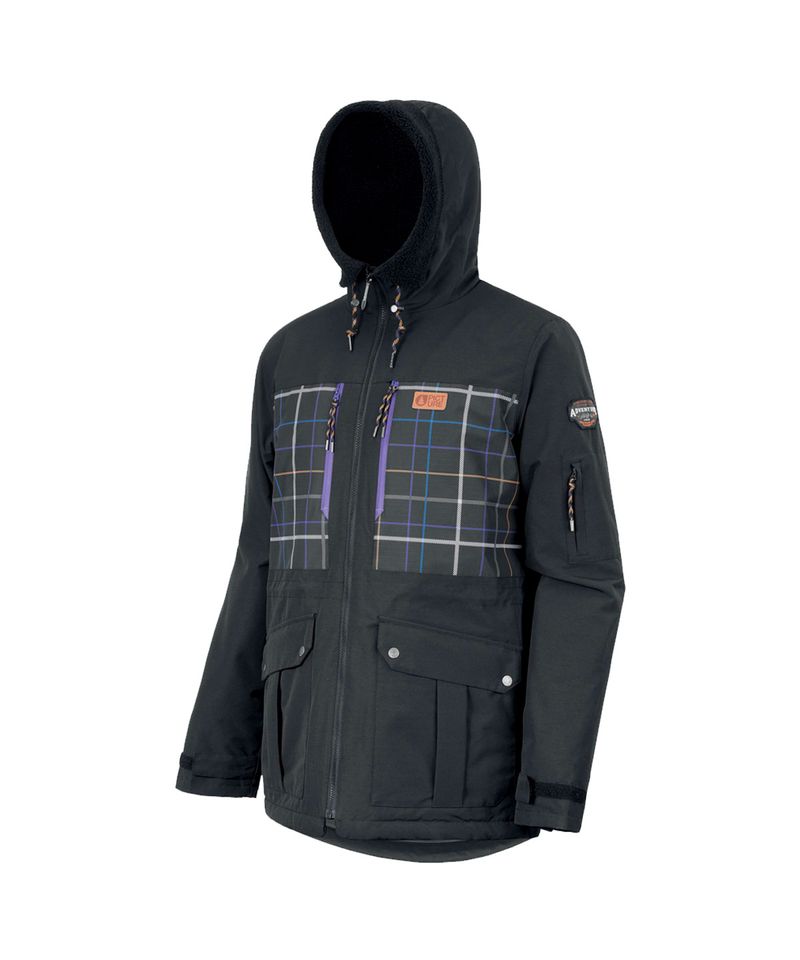 Campera-Picture-Vermont-10K-Ski-Snowboard-Hombre-Black-Tartan-MVT283