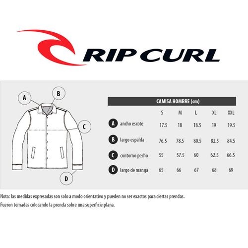 Camisa Manga Larga Rip Curl Flanel Check Hombre