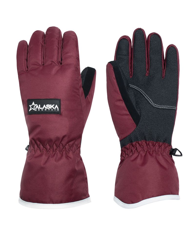 Guantes-Alaska-Lotus-Waterproof-Ski-Snowboard-Mujer-Rojo-ALW-12RO