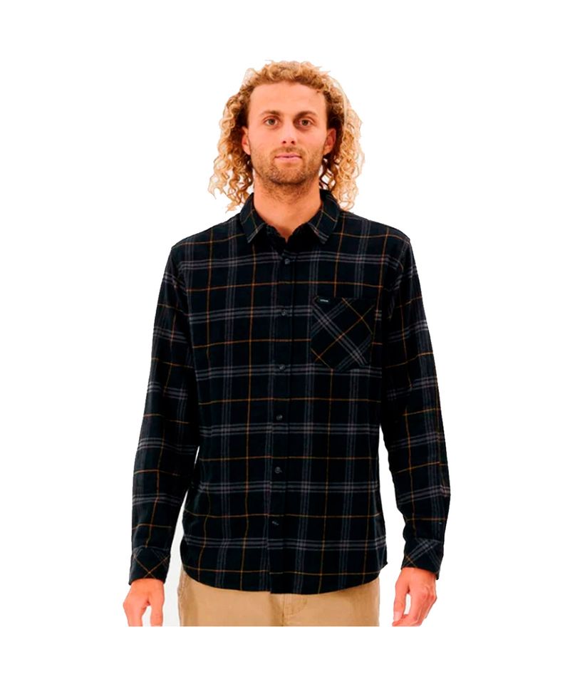 Camisa-Manga-Larga-Rip-Curl-Flanel-Check-Urbano-Hombre-Black-02039-J2