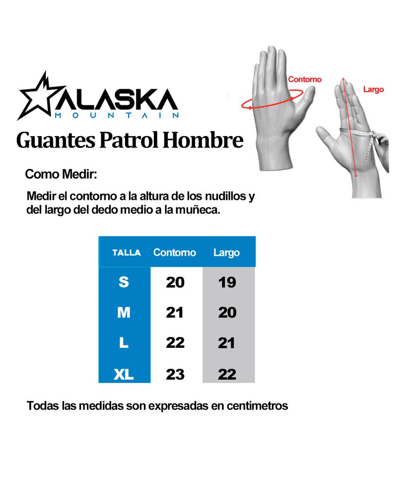 Guantes Ski Snowboard Alaska Milano Softshell Mujer