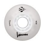 Ruedas-Rollers-FR-SKATES-Luminous-Led-72mm85A-Pack-x4-White-Glow-LUWL-LU72-WH-GW