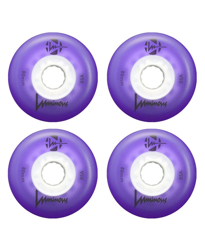 Ruedas-Rollers-FR-SKATES-Luminous-Led-80mm85A-Pack-x4-Purple-White-LUWL-LU80-PU-WH-1