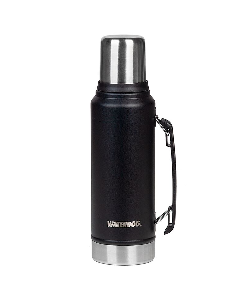 Termo-Waterdog-Ombu-1L-Acero-Inoxidable-Camping-Negro-OMBU1000-BK