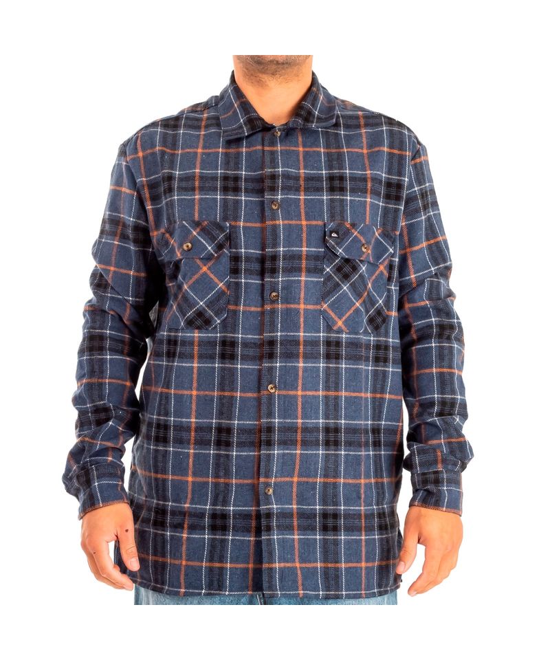 Camisa-Manga-Larga-Quiksilver-Brae-Lined-Urbano-Hombre-Azul-Marino-2232107007