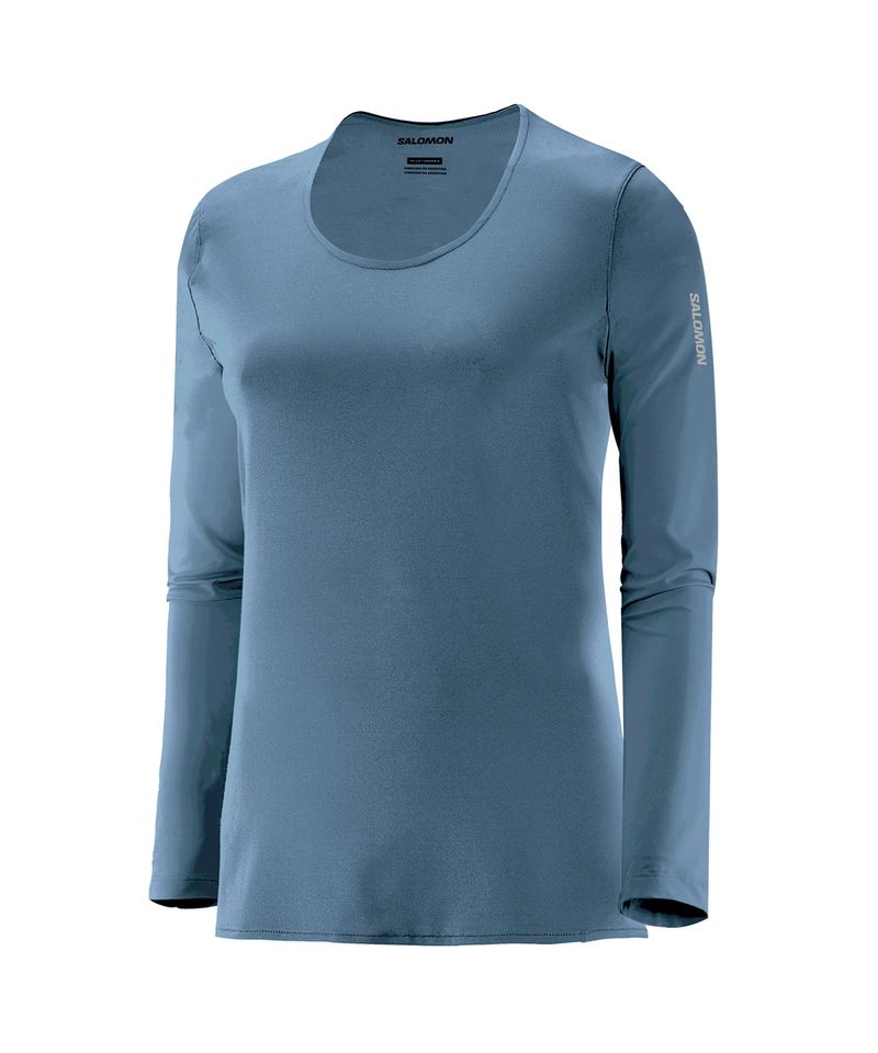 Remera-Manga-Larga-Salomon-Hybrid-LS-Running-Mujer-Copen-Blue-S13592