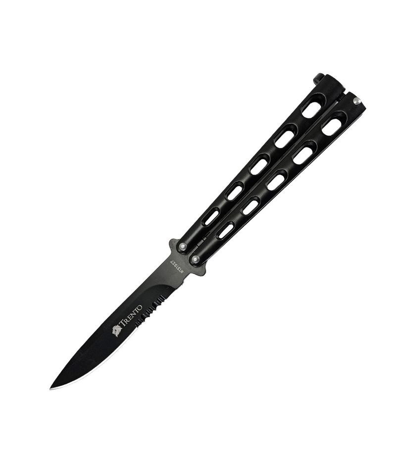 Cortapluma-Trento-Kunai-Mariposa-Plegable-Camping-Black-131927