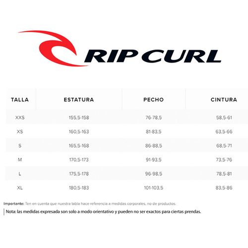 Remera Manga Corta Rip Curl Sunset UV 50 Lycra