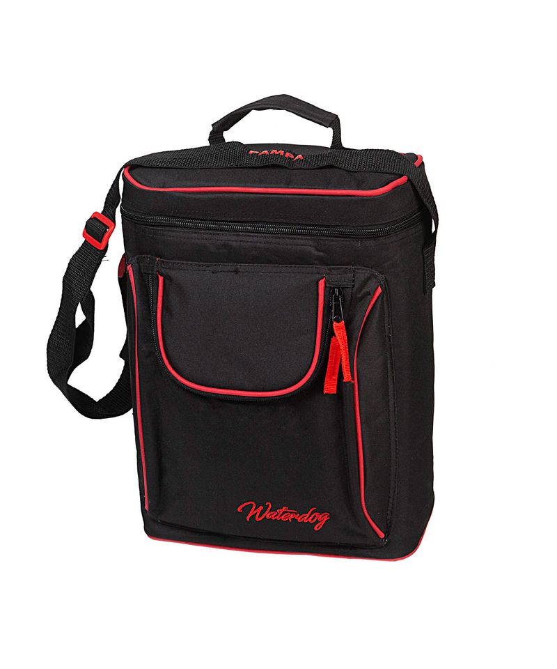 Bolso-Matero-Waterdog-Pampa-12L-Camping-Porta-Mate-y-Termo-Negro-Rojo-PAMPABK