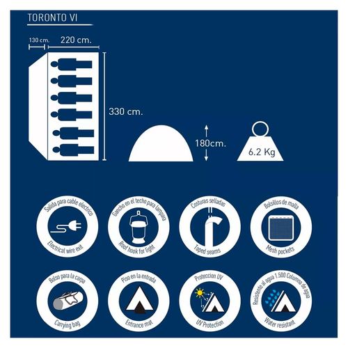 Carpa National Geographic Toronto VI 6 Personas