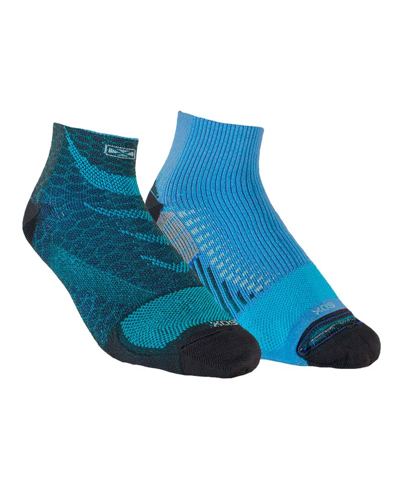 Medias-Sox-Centinel-Reversible-x2-Running-Unisex-Topo-Turquesa-TE120C