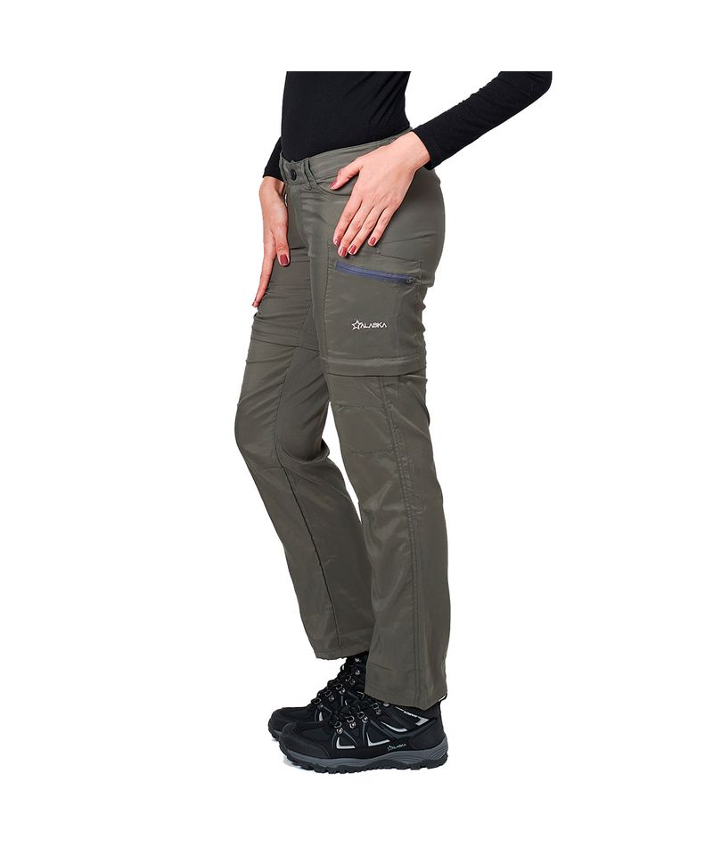 Pantalon desmontable Alphaventure Kakadu beige mujer