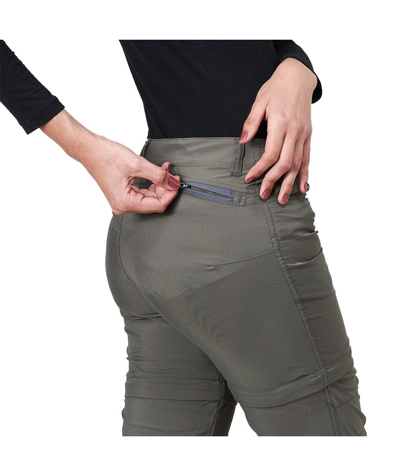 Pantalon desmontable Alphaventure Kakadu beige mujer